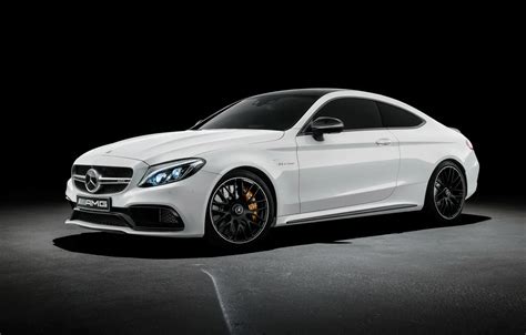 Wallpaper Coupe Mercedes Benz Black Background Mercedes Amg Coupe Amg C Class C205