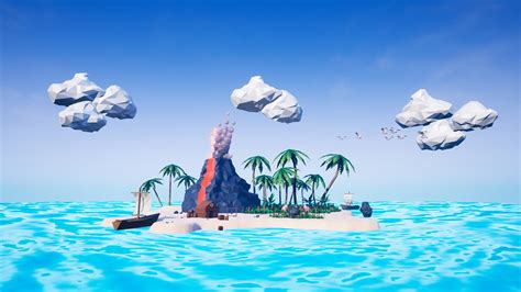 Low Poly Island by PolyArt3D in Environments - UE4 Marketplace