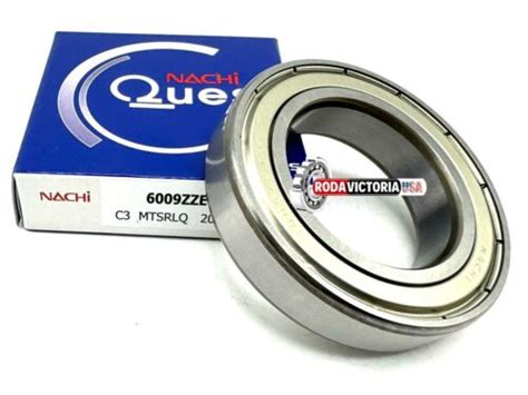 NACHI JAPAN 6009 ZZ C3 DEEP GROOVE BALL BEARING METAL SHIELDED