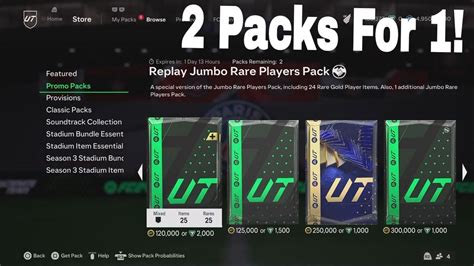 This Is What You Get In The Replay Jumbo Rare Players Pack Fc 24