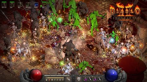 디아블로2 레저렉티드 90레벨 조폭네크 사냥영상 바알 Diablo 2 Resurrected Summoner Necromancer