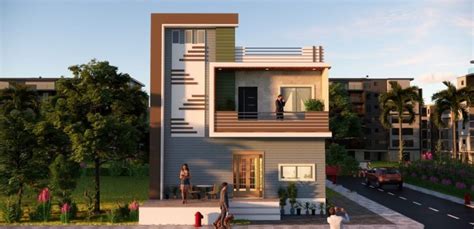 House Front Elevation Designs For Single Floor South Facing Home Alqu