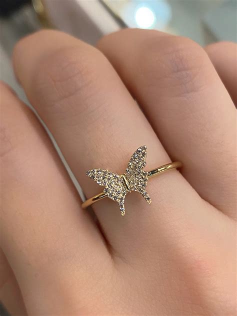 Diamond Butterfly Ring Nina Segal Jewelry