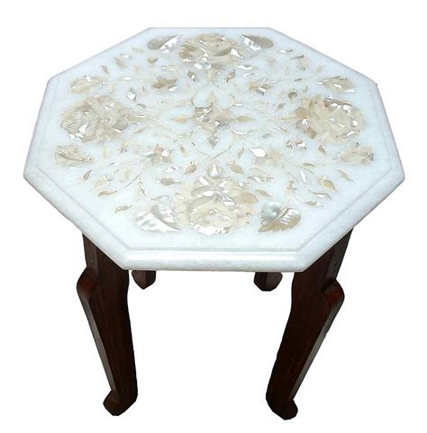 Marble Corner Table Top Semi Precious Stone Inlay Handicraft Etsy