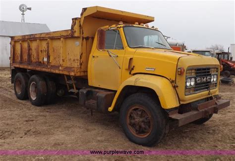 1978 Gmc 7500 Dump Truck In Woodward Ok Item I9073 Sold Purple Wave