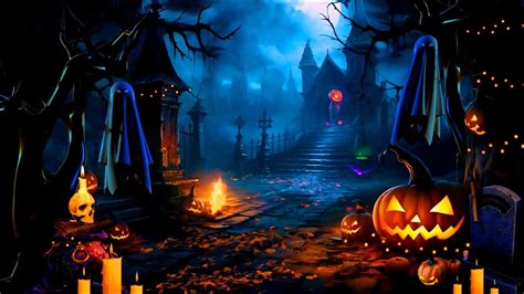 Halloween Ambience Haunted House Halloween Night Fall Ambience