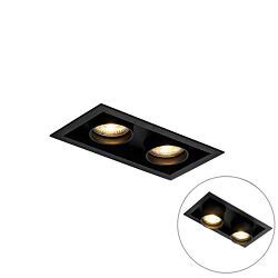 Recessed Spot Black Rotatable And Tiltable Trimless Light Oneon