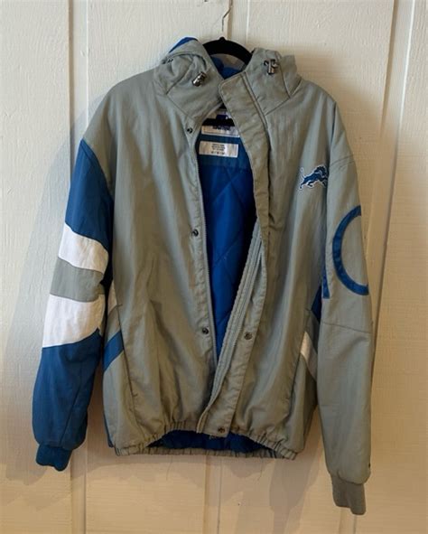 Vintage Detroit Lions Starter Jacket Med Pickle