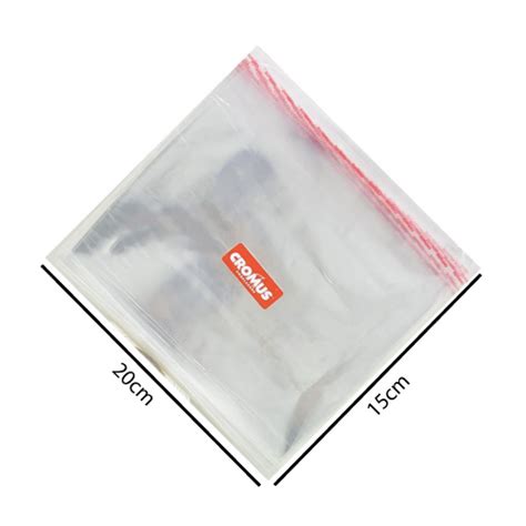 Saco Adesivado Transparente 20cmx15cm 100 Unidades Cromus Canoas RS