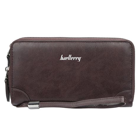 Jual BAELLERRY S6702 Dompet Pria Wanita Panjang Bahan Kulit PU Leather