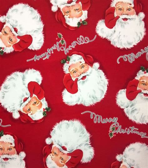 Holiday Inspirations Fabric Merry Christmas Santa At Joann