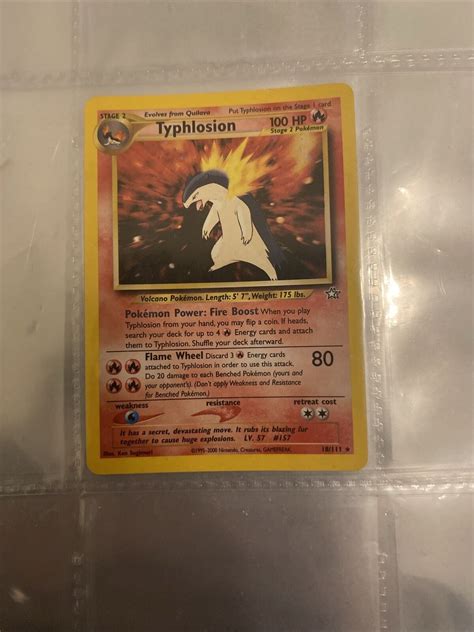 Pok Mon Tcg Typhlosion Neo Genesis Holo St Edition Holo Rare Ebay