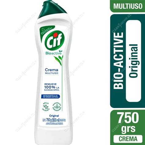 Limpiador Crema Cif Bioactive Original 750 G Clean Queen