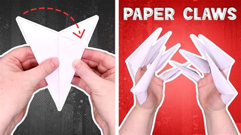 How To Make Paper Claws Paper Finger Claws YouTube