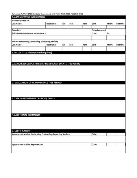 Blank Counseling Sheet Pdf Business Worksheets Library