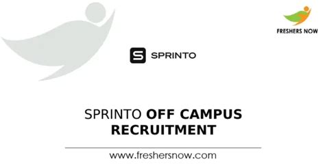 Sprinto Off Campus Recruitment Drive For Freshers