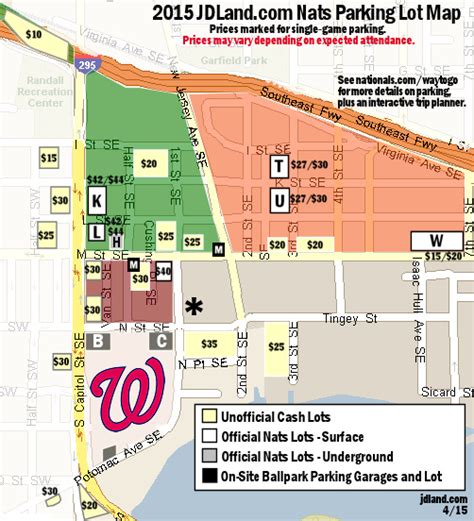 Nationals Park Parking Update for 2015 - JDLand.com: Near Southeast DC ...