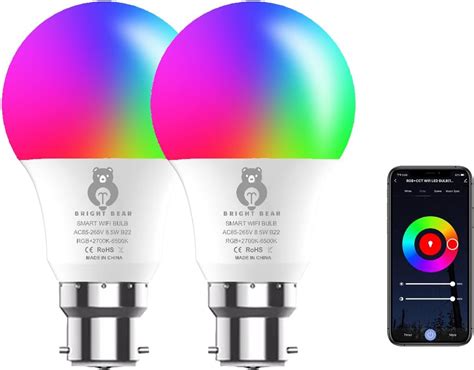 Avatar Controls Smart Bulb Alexa Light Bulbs B Bayonet Colour