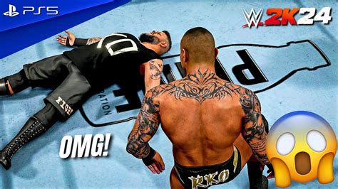 WWE 2K24 Kevin Owens Vs Randy Orton No Holds Barred Match At