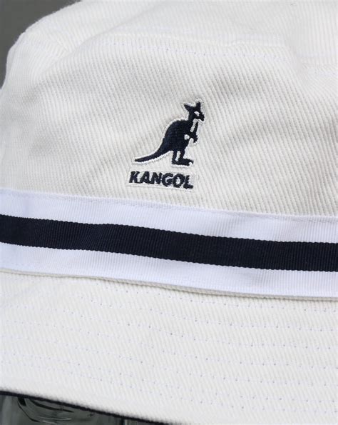 Kangol Stripe Lahinch Bucket Hat White Reni S Fisherman Mens