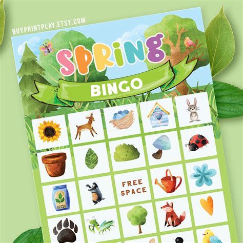 Spring Bingo Patterns