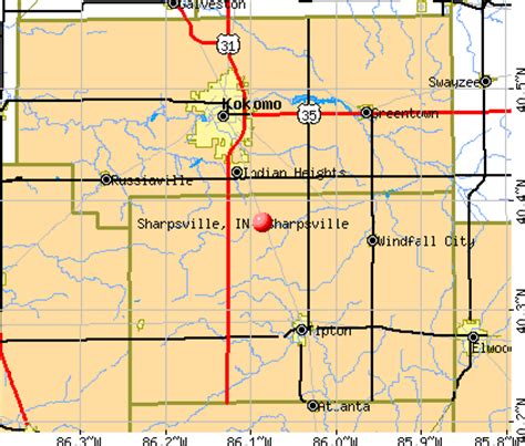 Sharpsville, Indiana (IN 46068) profile: population, maps, real estate, averages, homes ...