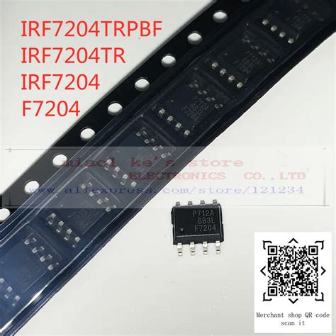 100 Nuevo Y Original IRF7204TRPBF IRF7204TR IRF7204 F7204 MOSFET