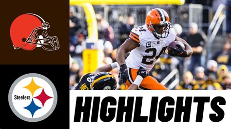 Nick Chubb Highlights vs Steelers | NFL Week 18 - YouTube