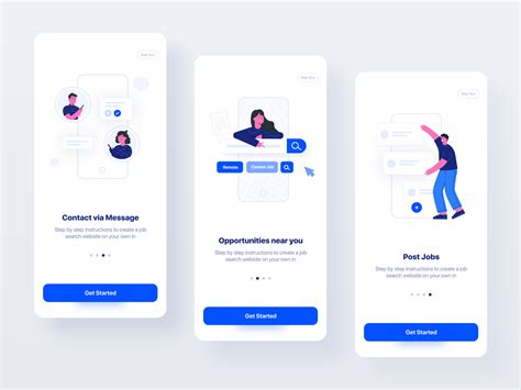 Jobit Onboarding Screen By Ramon App Ui Design Mobile App Design