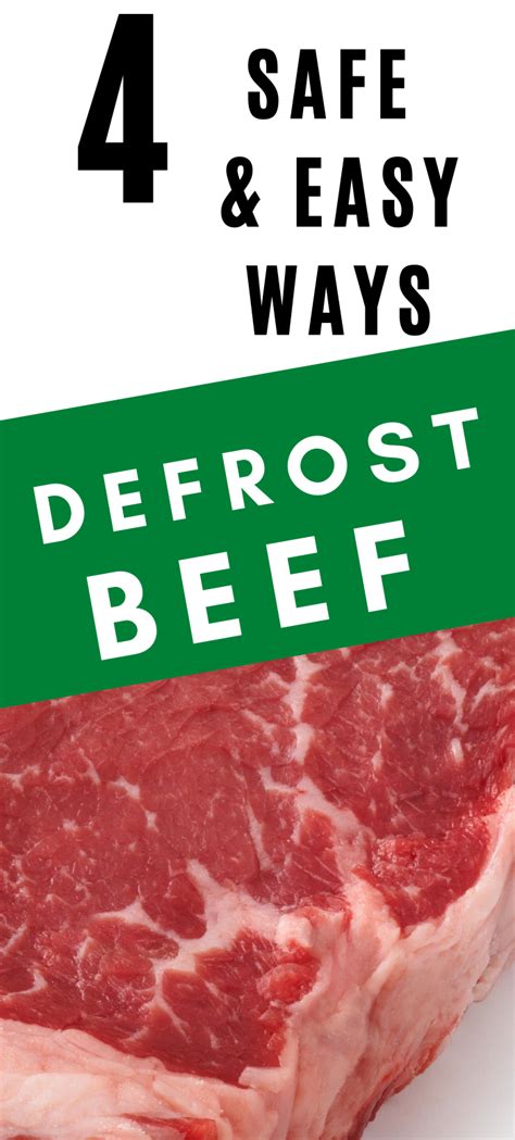 How To Quickly Defrost Beef In Safe And Easy Ways Thaw Beef