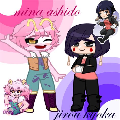 Kyoka Jirou Ashido Mina Gacha Club Club Life Club Outfits Anime