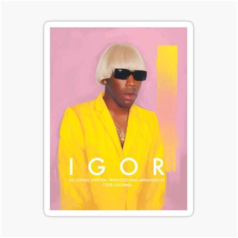 "IGOR TYLER OKONMA" Sticker for Sale by katharinatill | Redbubble