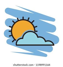 Cloudy Weather Symbol Stock Vector (Royalty Free) 1198991164 | Shutterstock