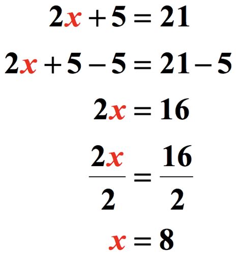 Math Two Step Equations