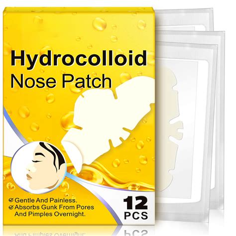 12pcs Hydrocolloid Nose Patch For Pore Cleansing And Blackhead Removal