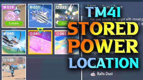 How To Get Tm Stored Power Pokemon Scarlet And Violet Youtube