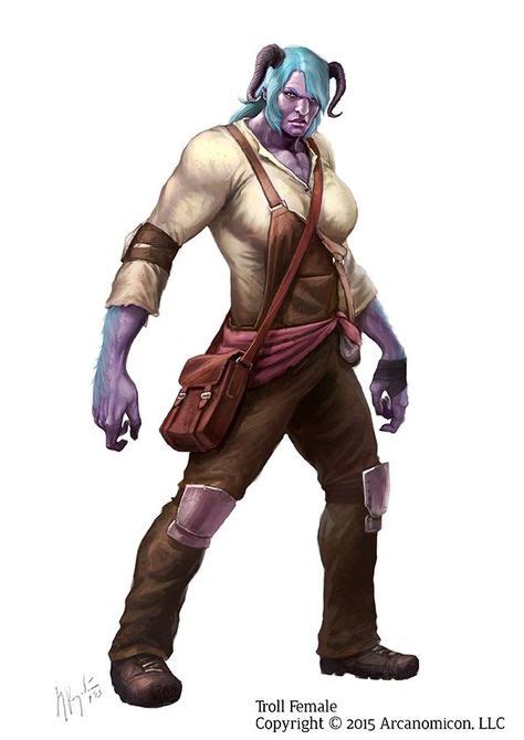 Shadowrun Character Art Troll Female