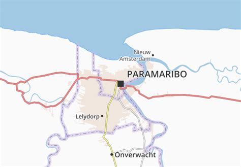 MICHELIN Paramaribo map - ViaMichelin