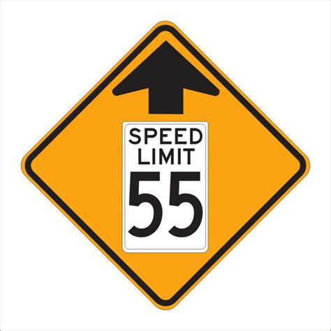 W3 5 Speed Reduction Ahead Sign Main Street Signs Athaco Inc