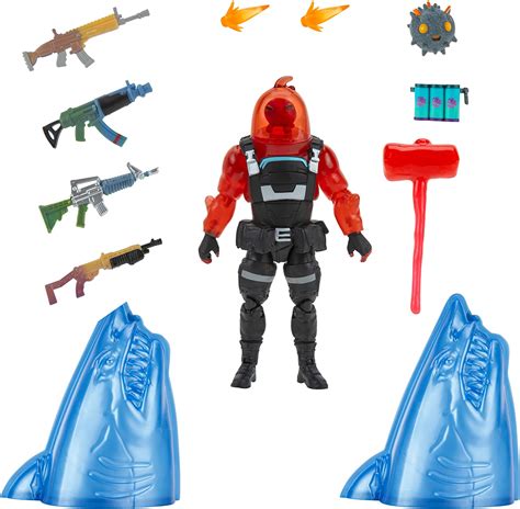 Buy Fortnite Solo Mode Figure Upgrade Shark Collectible Accessory Set