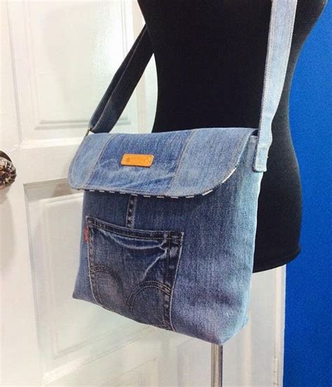 Coole upcycling jeans tasche schnell selbst genäht diy Artofit