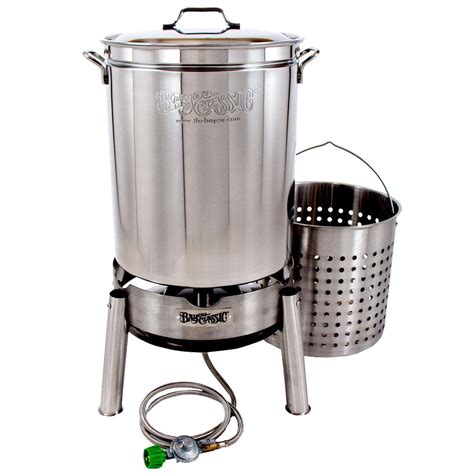 Bayou Classic 106000 Btu Stainless Steel Portable Outdoor Cooker Kit 62 Qt Ace Hardware