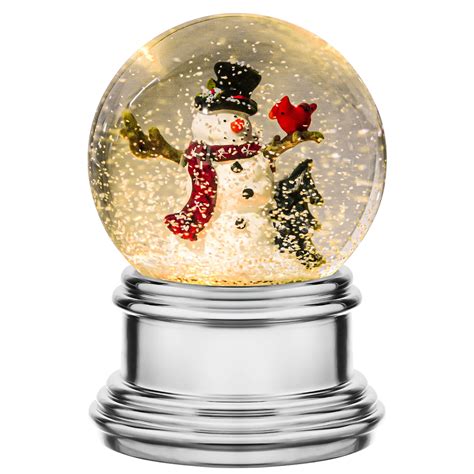 Haute Decor Snowburst Animated Snowman Christmas Snow Globe Michaels