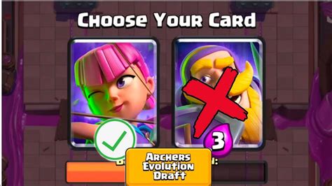 Archers Evolution Draft Challenge Clash Royale Youtube