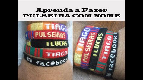 DIY 1 Pulseira Nome Pulseira Hippie Pulseira Da Amizade 1 YouTube