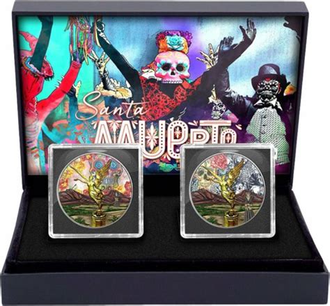 2 X 1 Unze Silber Libertad 2021 Santa Muerte Set Auflage 200