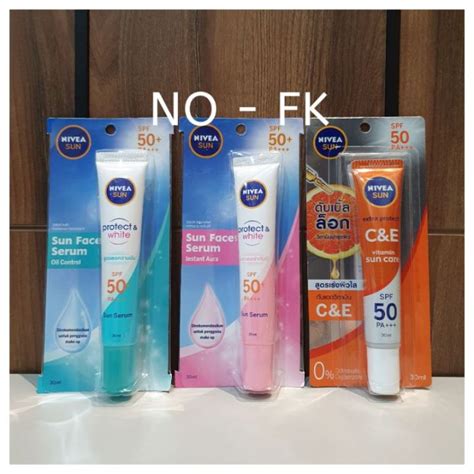 Nivea Sun Face Serum Spf Uv Protect White Instant Aura Ml Oil