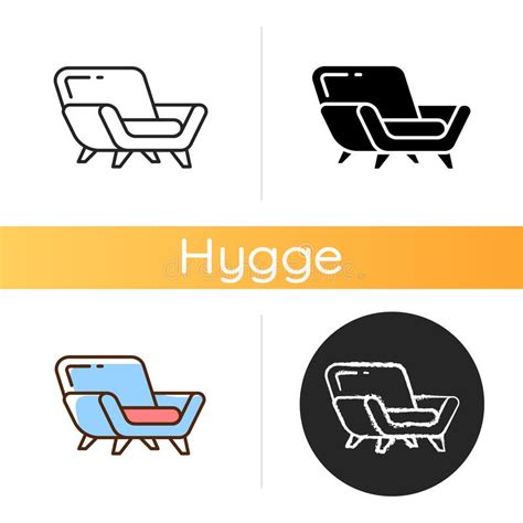 Comfy Armchair Icon Stock Vector Illustration Of Hygge