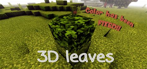 3D Leaves Model - MCPE Texture Packs | minecrafts.us