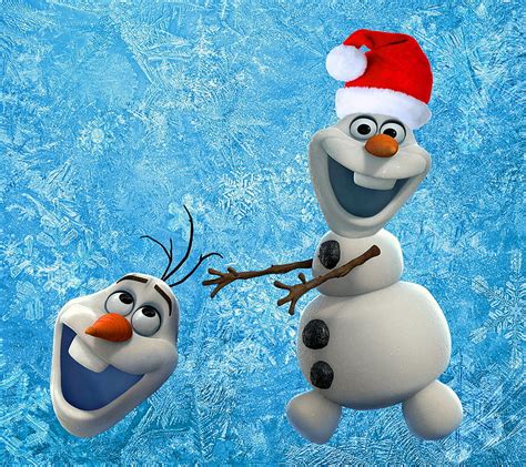 Snowman Olaf Christmas Cute Disney Frozen Santa Hd Wallpaper Peakpx